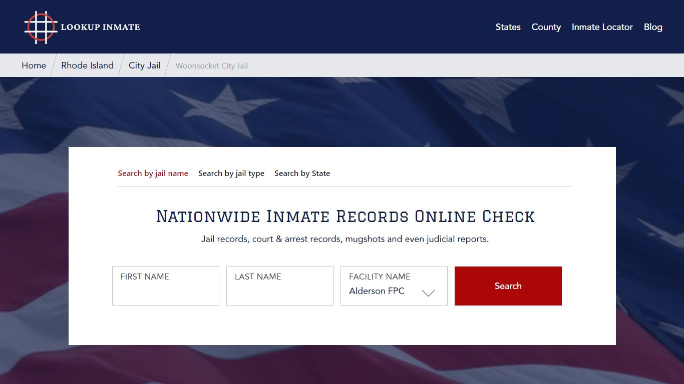 Woonsocket City Jail, Rhode Island Inmate Search